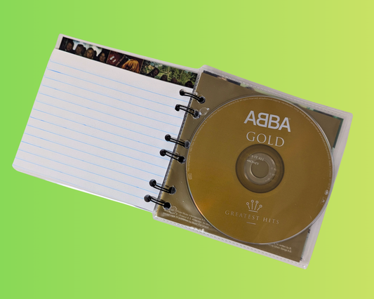 Abba, carnet CD doré