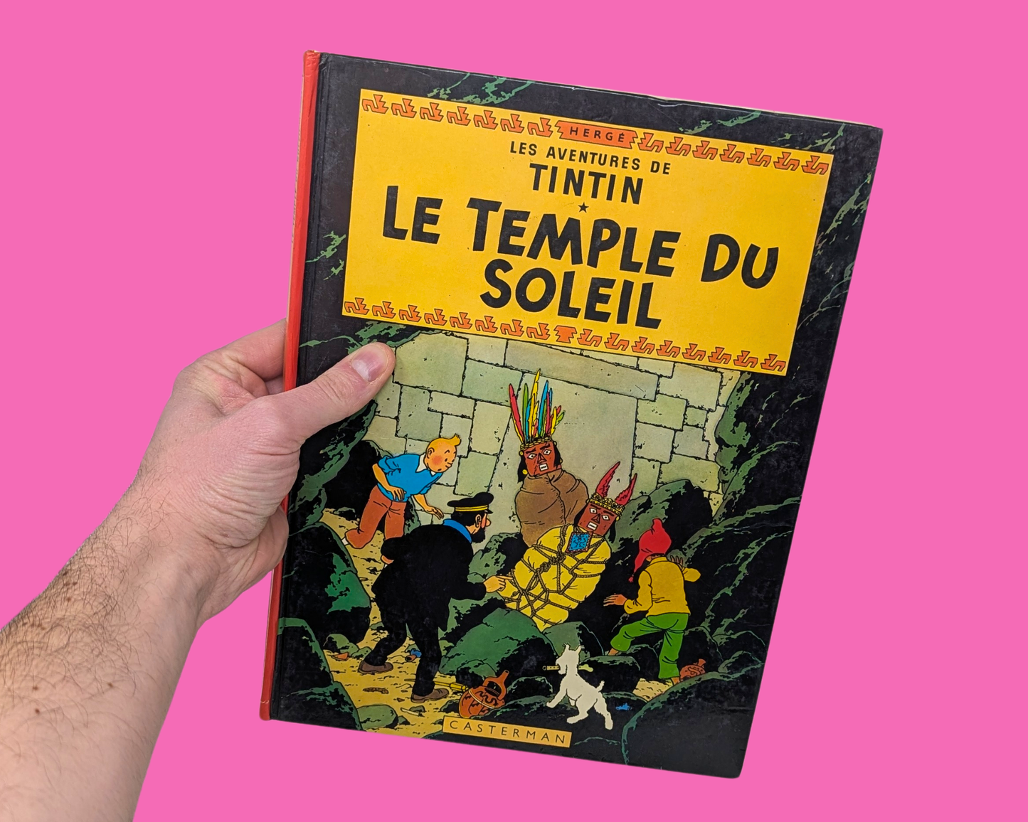 Vintage 1980's Tintin et le Temple du Soleil