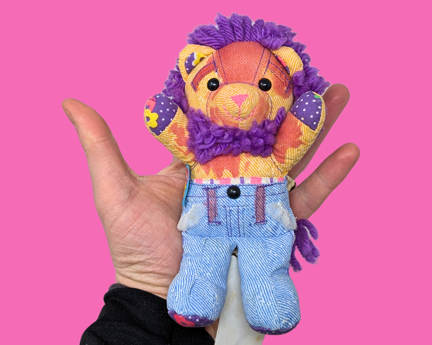 Vintage 1990's Mini Doodle Bear Plushie