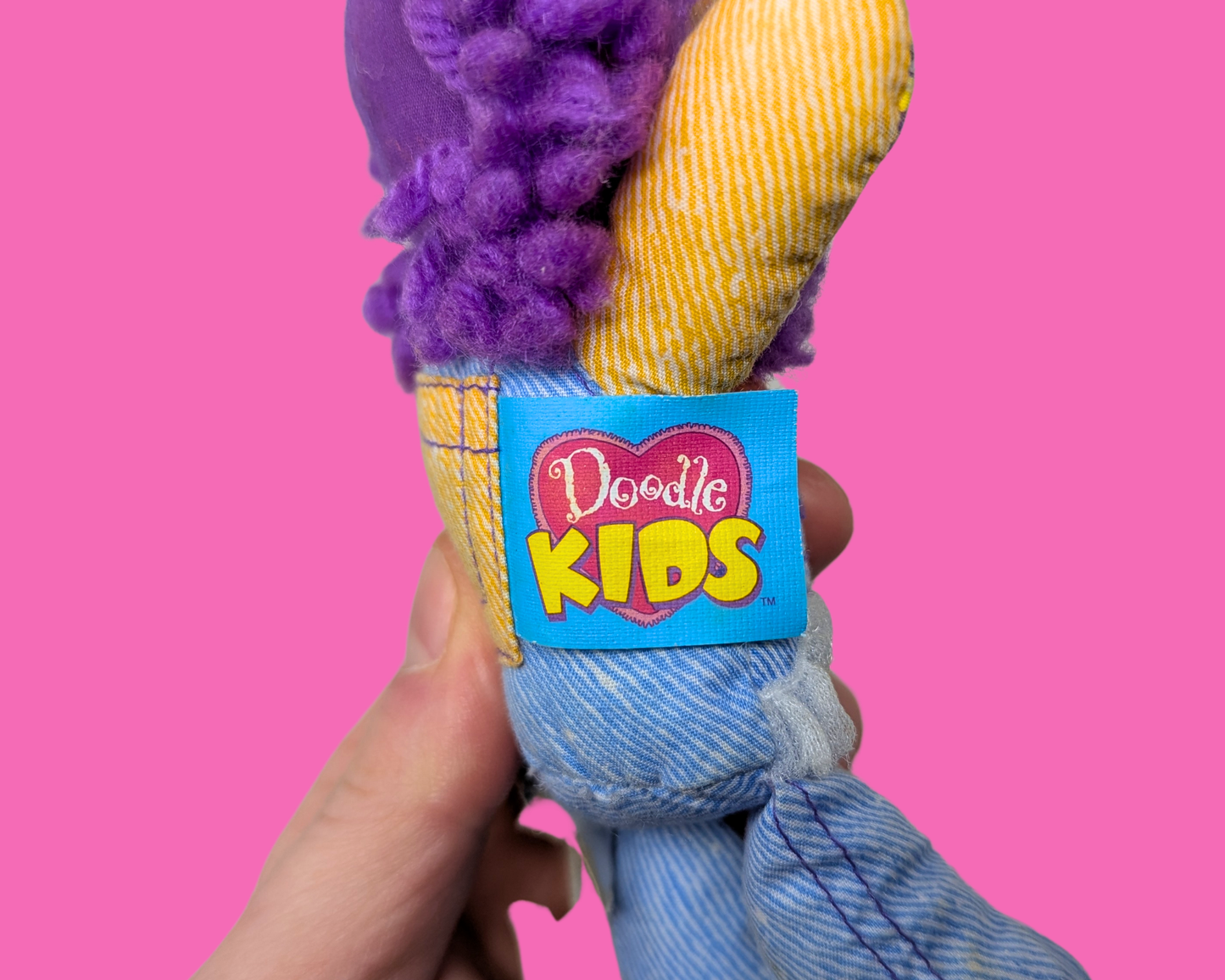 Vintage 1990's Mini Doodle Bear Plushie