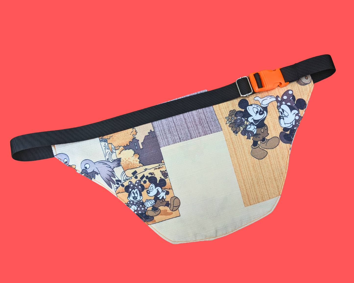 Sac fourre-tout en tissu Vintage Groovy Flower Power recyclé et fait à la main