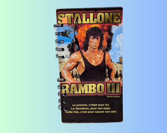 Carnet de notes VHS du film Rambo III