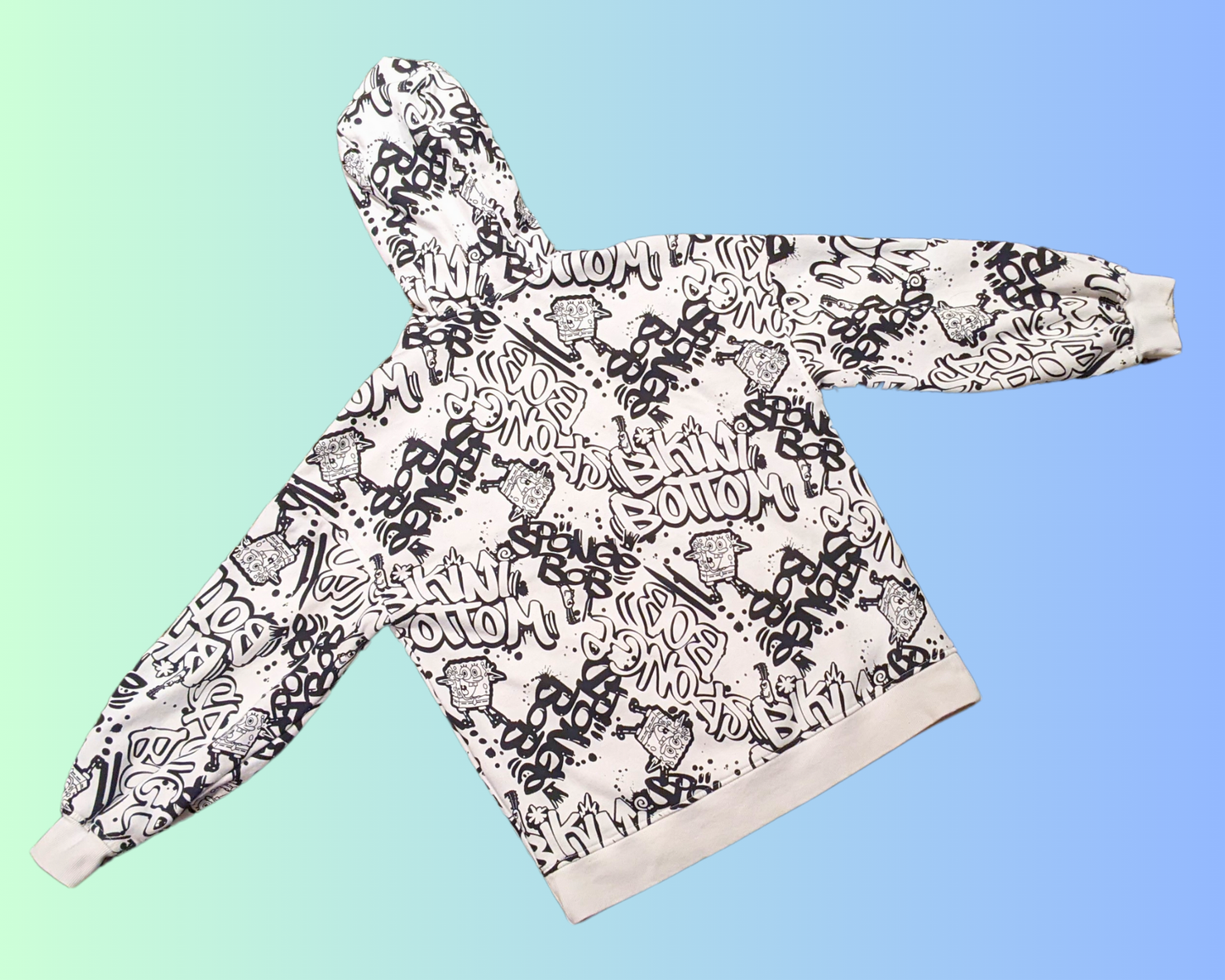 Sweat à capuche Bob l'éponge Y2K H&M taille XS