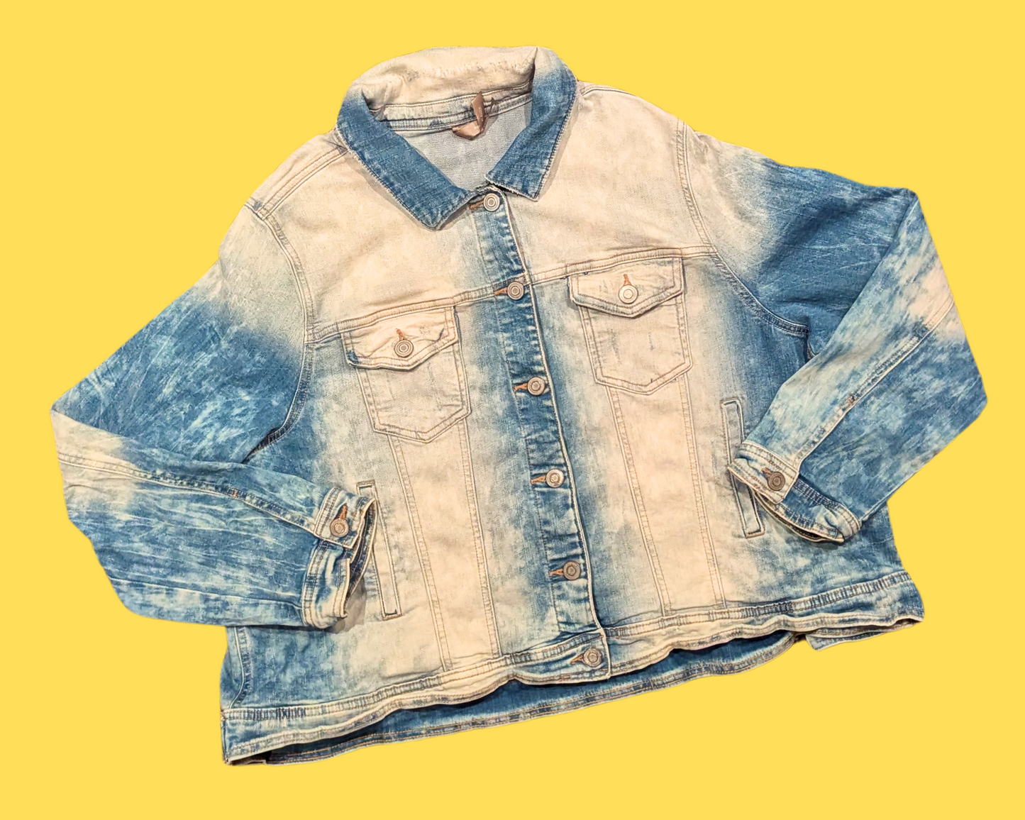 Handmade, Upcycled We Don't Care, Disney Vilains Denim Jacket Size 3XL