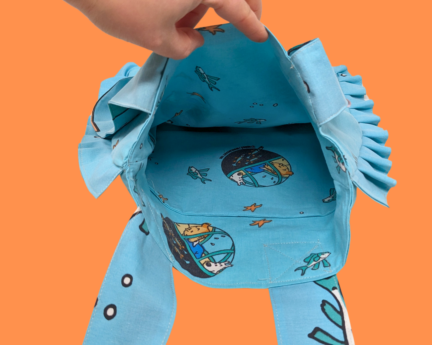 Sac fourre-tout Tintin fait main et recyclé