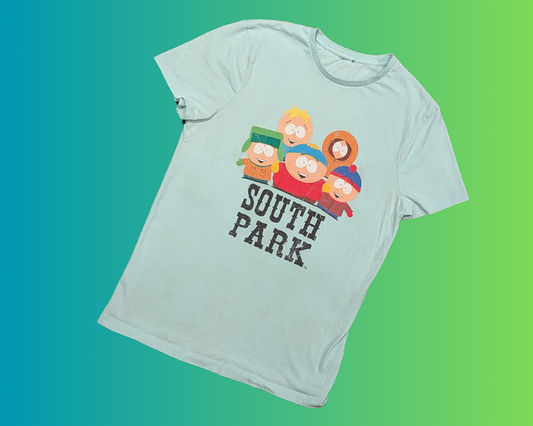 T-shirt bleu clair South Park Y2K, taille S