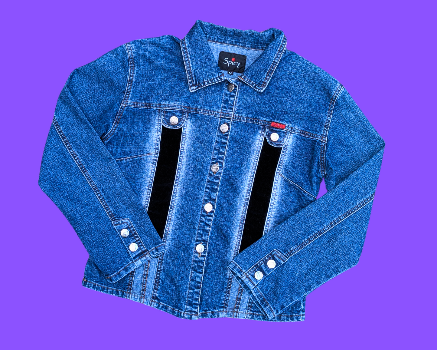 Handmade, Upcycled Jimi Hendrix Denim Jacket Size M
