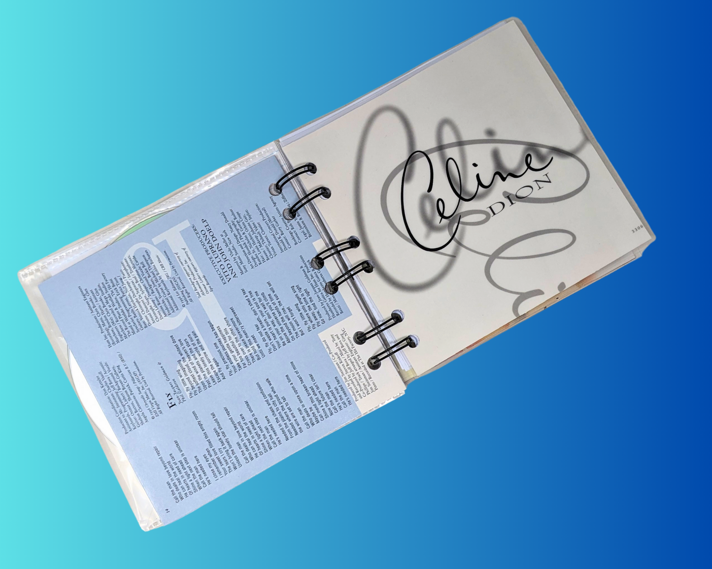 Céline Dion, Falling Into You CD Notebook