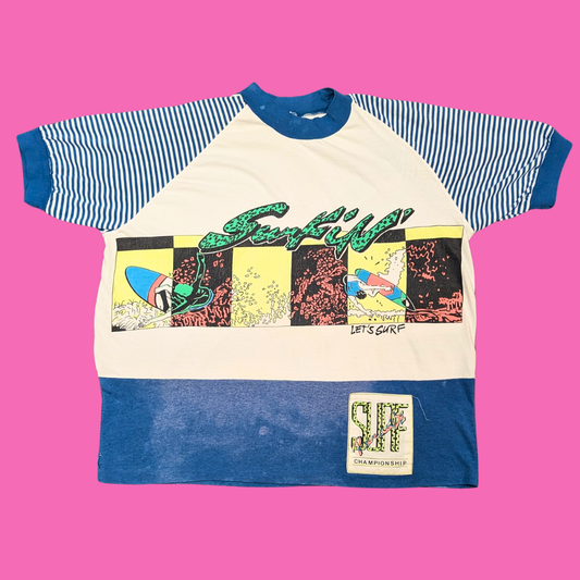 Vintage 1990's Surf's Up Beach Club T-Shirt Size XL