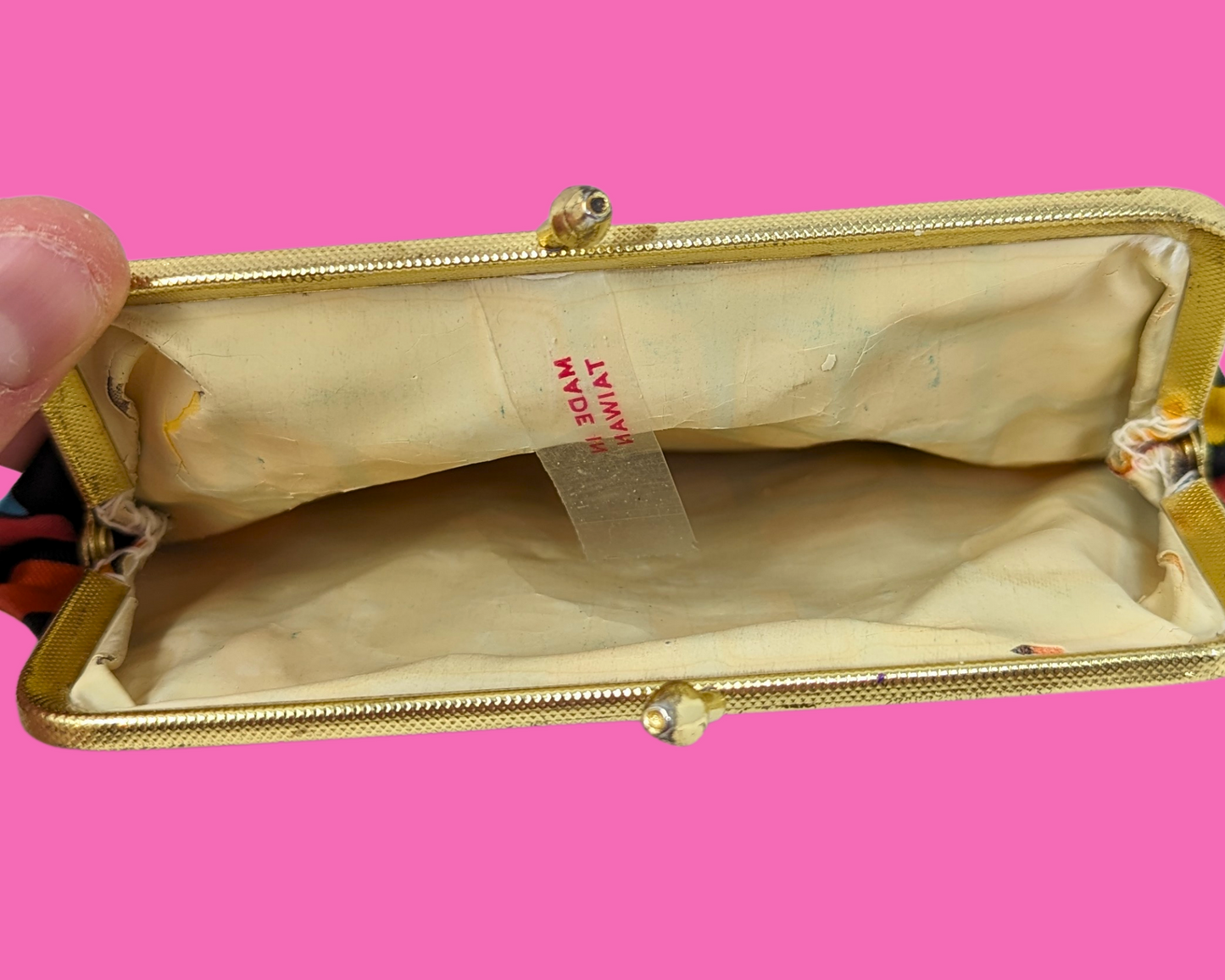 Petite pochette Groovy vintage des années 1960