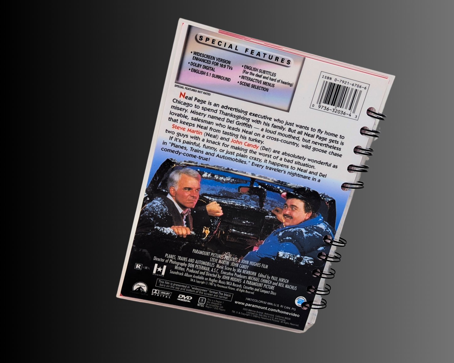 Carnet de films DVD Avions, trains et automobiles