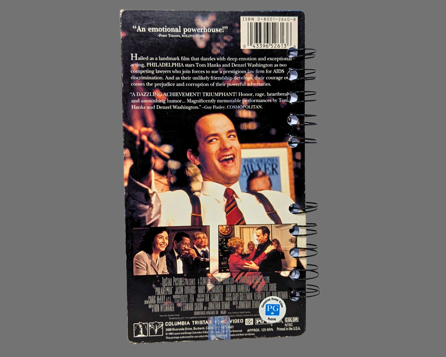 Carnet de cinéma VHS de Philadelphie