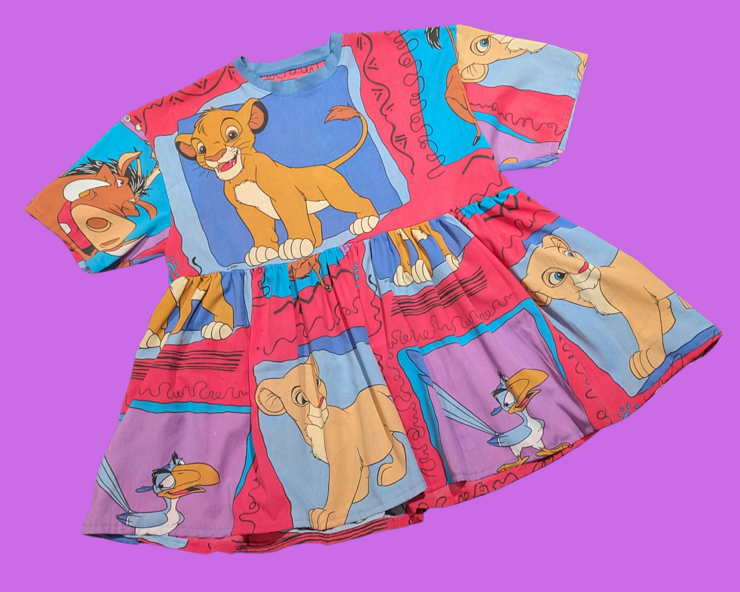 FABRIQUÉ SUR COMMANDE, fait à la main, recyclé, le drap-housse du Roi Lion convient aux tailles S/M/L/XL ou 2XL