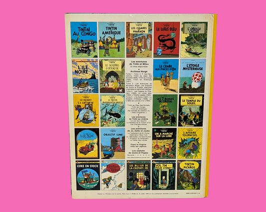 Tintin et Le Trésor de Rackham le Rouge vintage des années 1980
