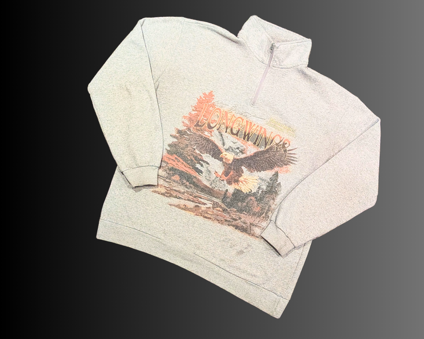 Vintage 1990's Long Wings Mountains National Park Crewneck Size L