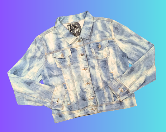 Handmade, Upcycled Stitch from Lilo & Stitch Denim Jacket Size L