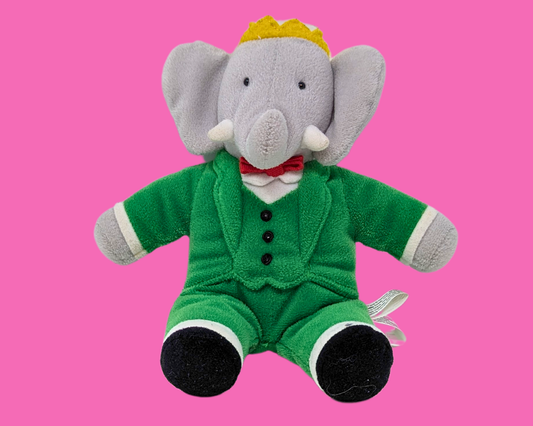 Petite peluche Babar vintage des années 1990