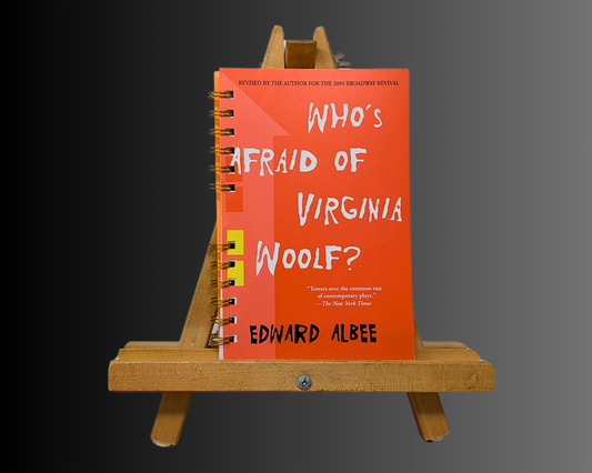 Carnet fait main et recyclé « Qui a peur du roman de Virginia Woolf » par Edward Albee