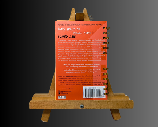 Carnet fait main et recyclé « Qui a peur du roman de Virginia Woolf » par Edward Albee