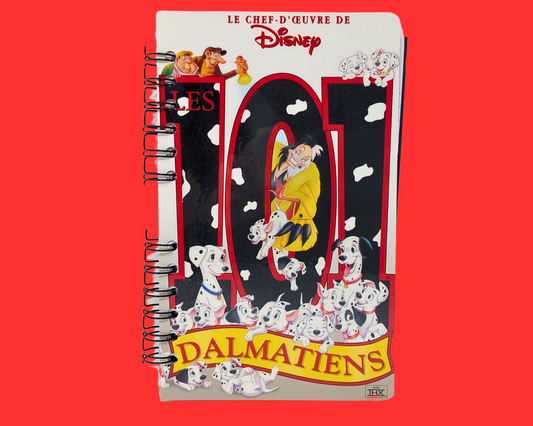 Les 101 Dalmatiens, carnet de notes VHS de Walt Disney
