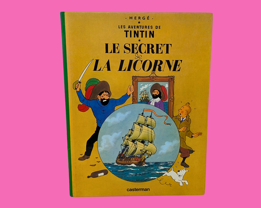 Tintin et Le Secret de la Licorne vintage des années 1980