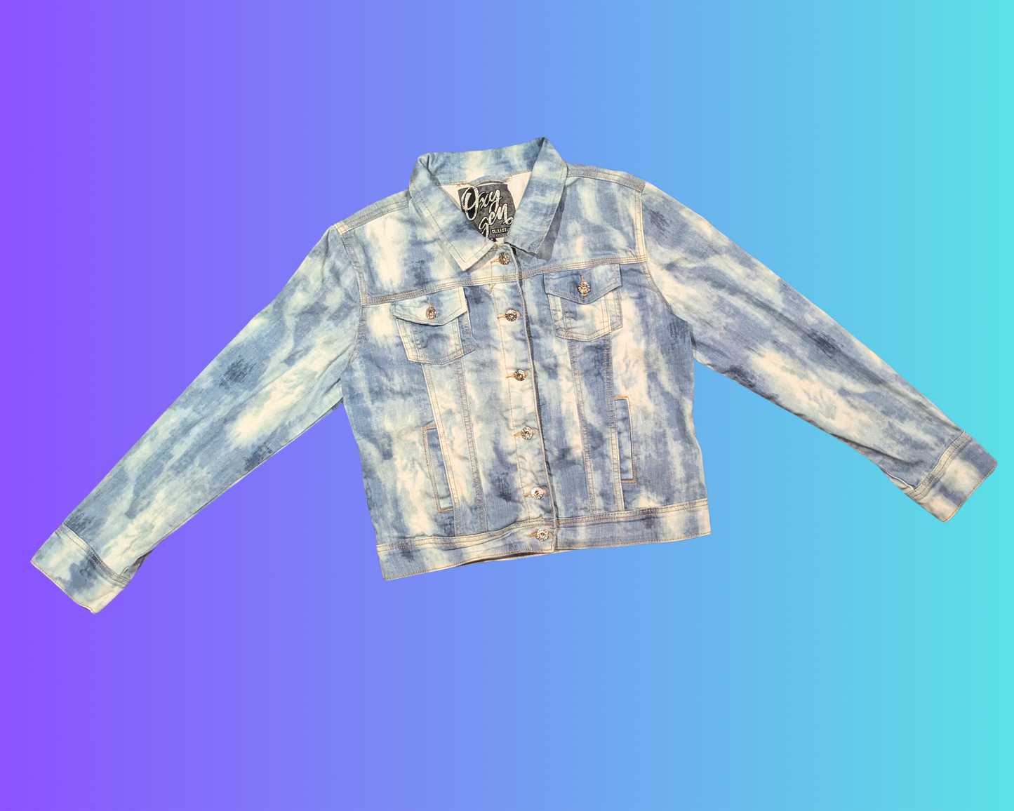 Handmade, Upcycled Stitch from Lilo & Stitch Denim Jacket Size L