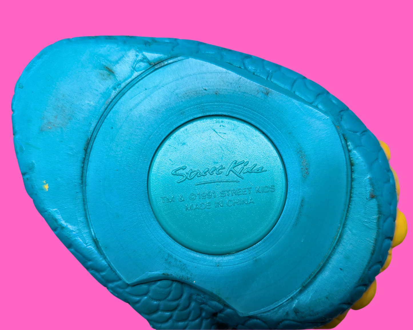 Tirelire sirène en plastique vintage de 1991 par Street Kids