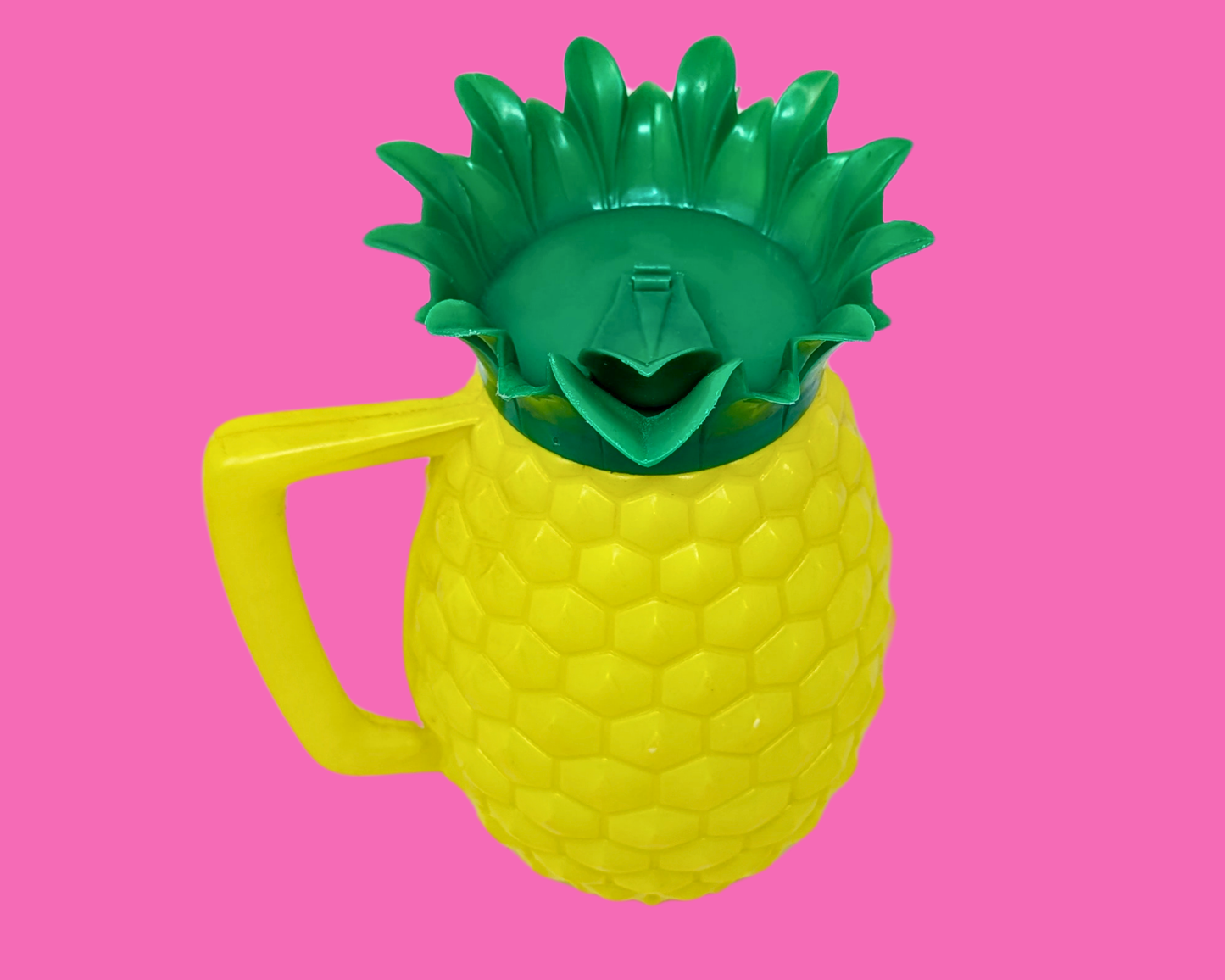 Pichet ananas jaune vintage des années 1970