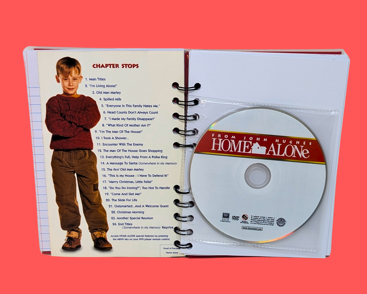 Home Alone DVD Movie Notebook