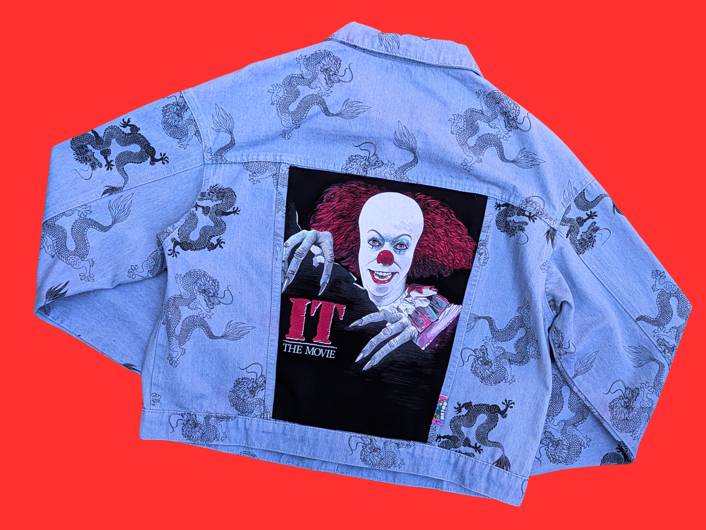 Handmade, Upcycled IT, Pennywise Jacket Size L