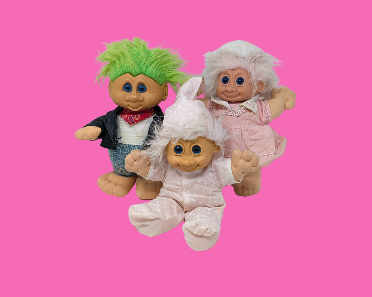 Vintage 1980's Trolls Plushies