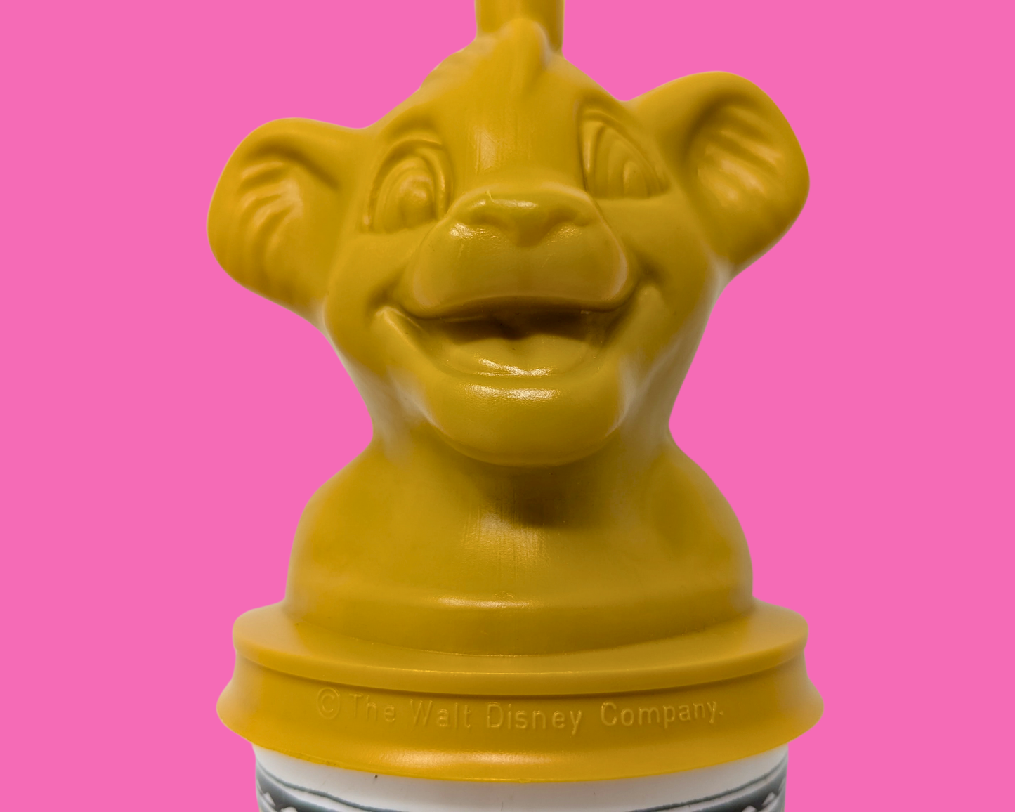 Bouteille en plastique officielle Walt Disney Le Roi Lion, Simba, vintage des années 1990
