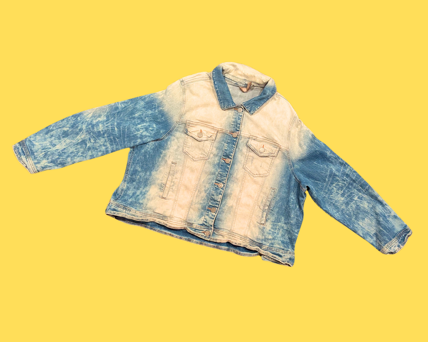 Handmade, Upcycled We Don't Care, Disney Vilains Denim Jacket Size 3XL