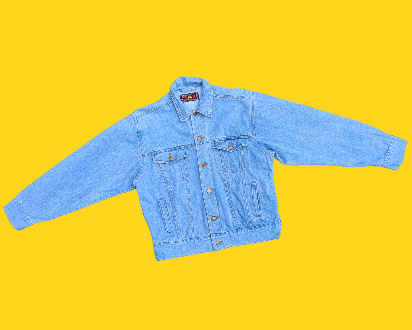 Handmade, Upcycled The Berenstain Bears Denim Jacket Size L