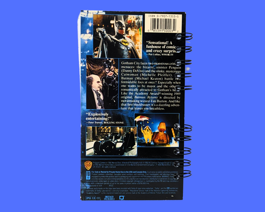 Carnet de notes VHS du film Batman Returns