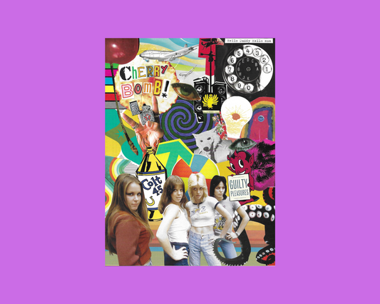 Print of Handmade Collage of The Runaways
