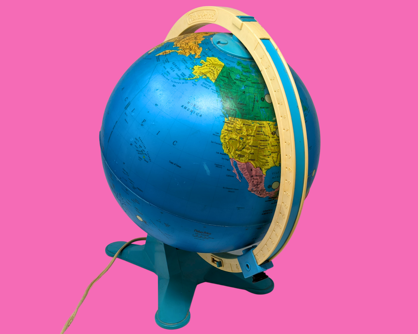 Vintage 1980's Fisher Price Globe Lamp
