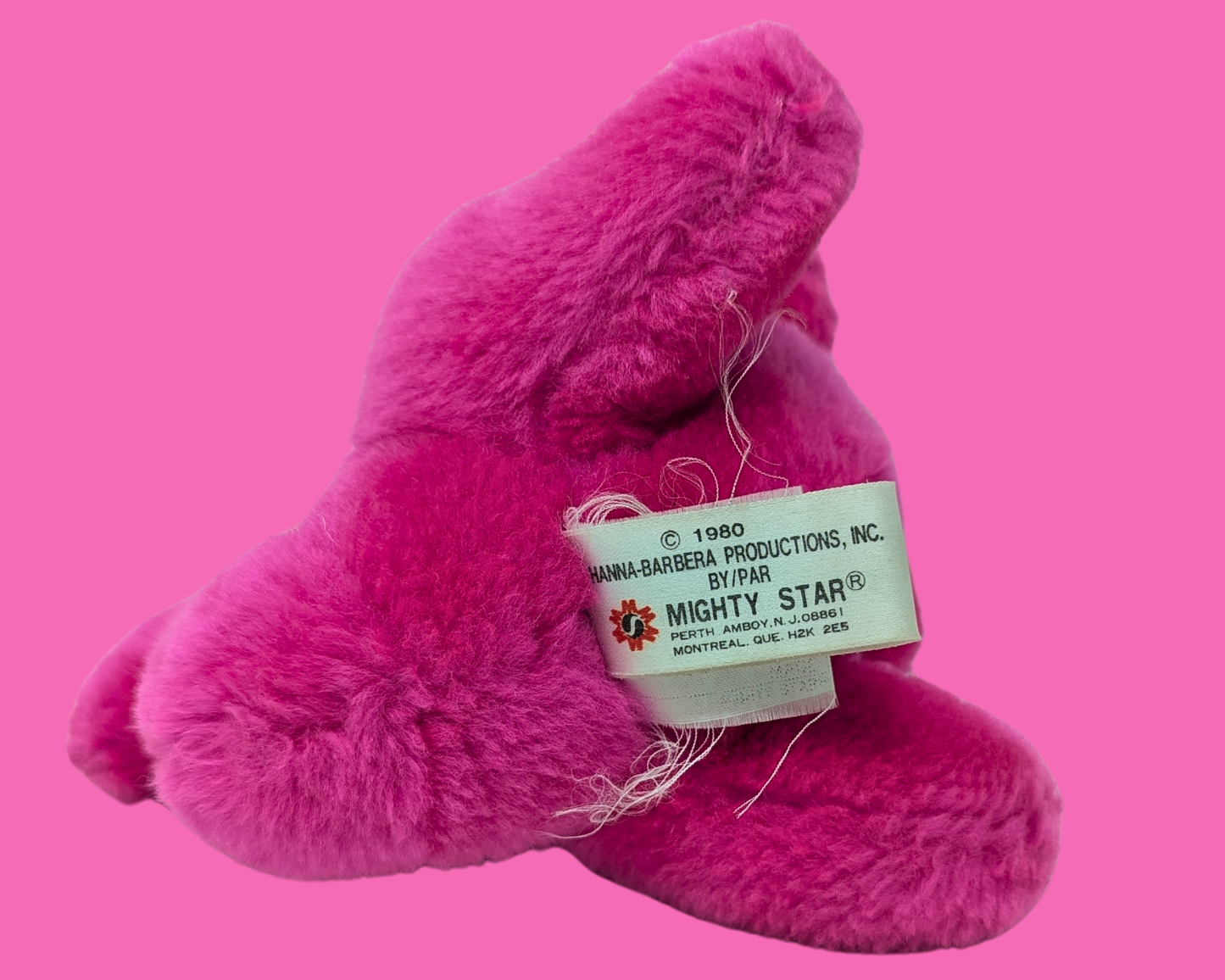 Peluche Dino des Pierrafeu vintage des années 1980