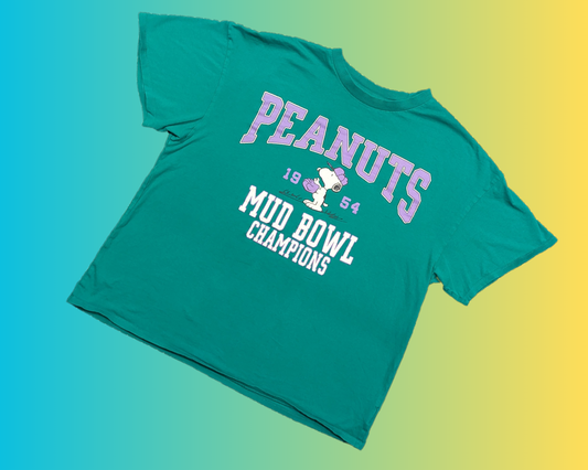 T-shirt H&M Y2K Charlie Brown, Snoopy, Peanuts Mud Bowl Champions Taille M