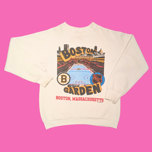 Vintage 1990's Boston Bruins Garden Crewneck Size S