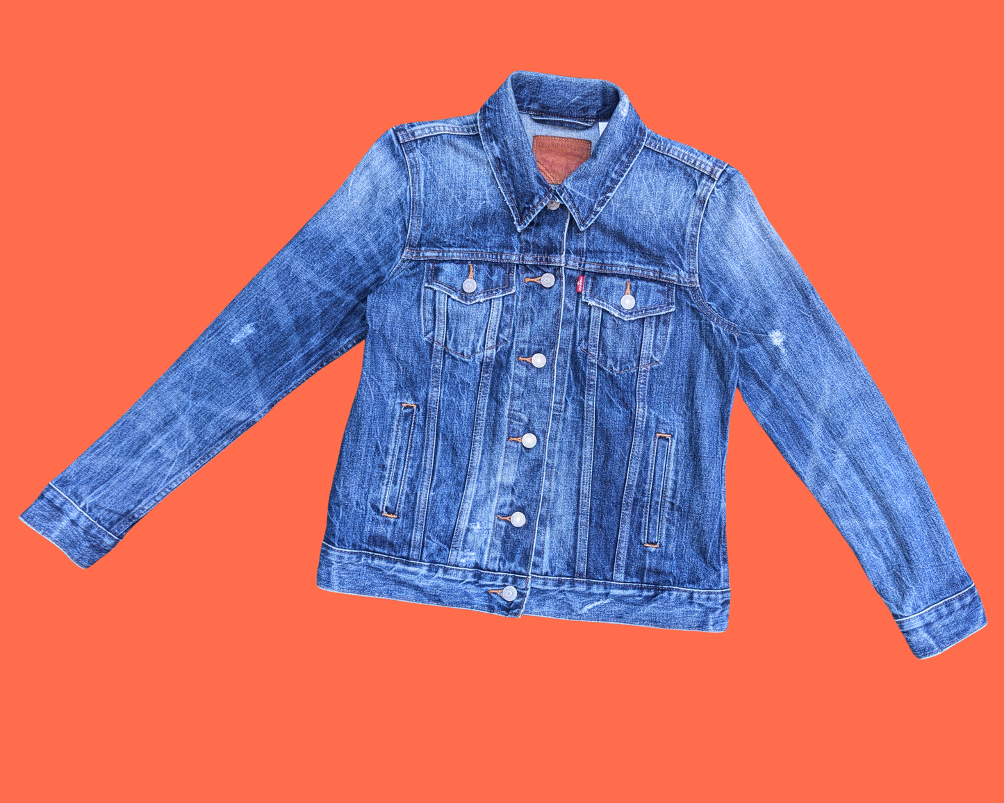 Handmade, Upcycled The Lion King Levi's Denim Jacket Size S