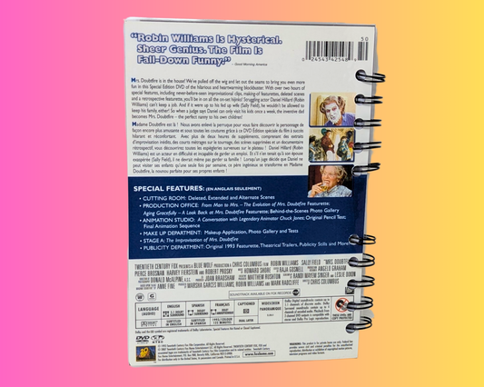 Mrs. Doubtfire DVD Movie Notebook