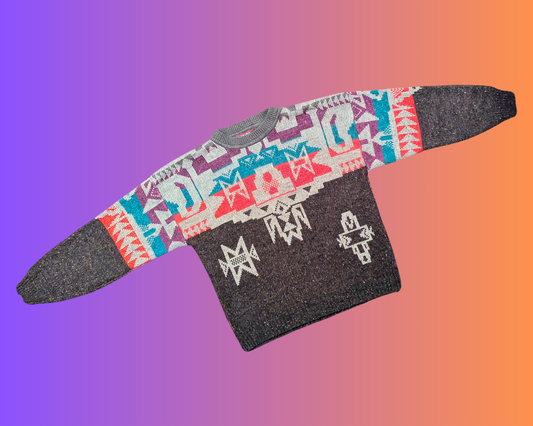 Pull aztèque vintage des années 1990 The Men's Store, taille M