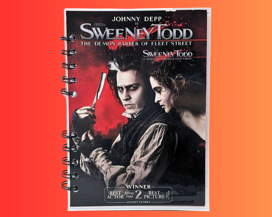 Sweeney Todd DVD Movie Notebook