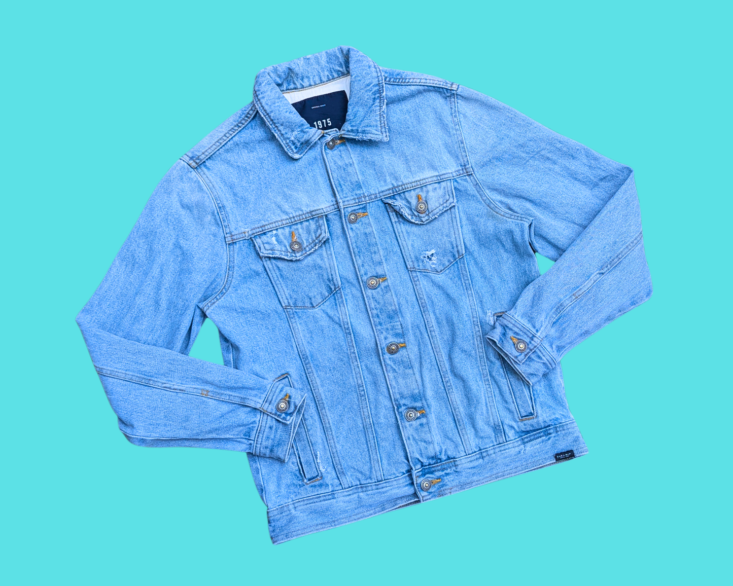 Handmade, Upcycled Hocus Pocus Denim Jacket Size M