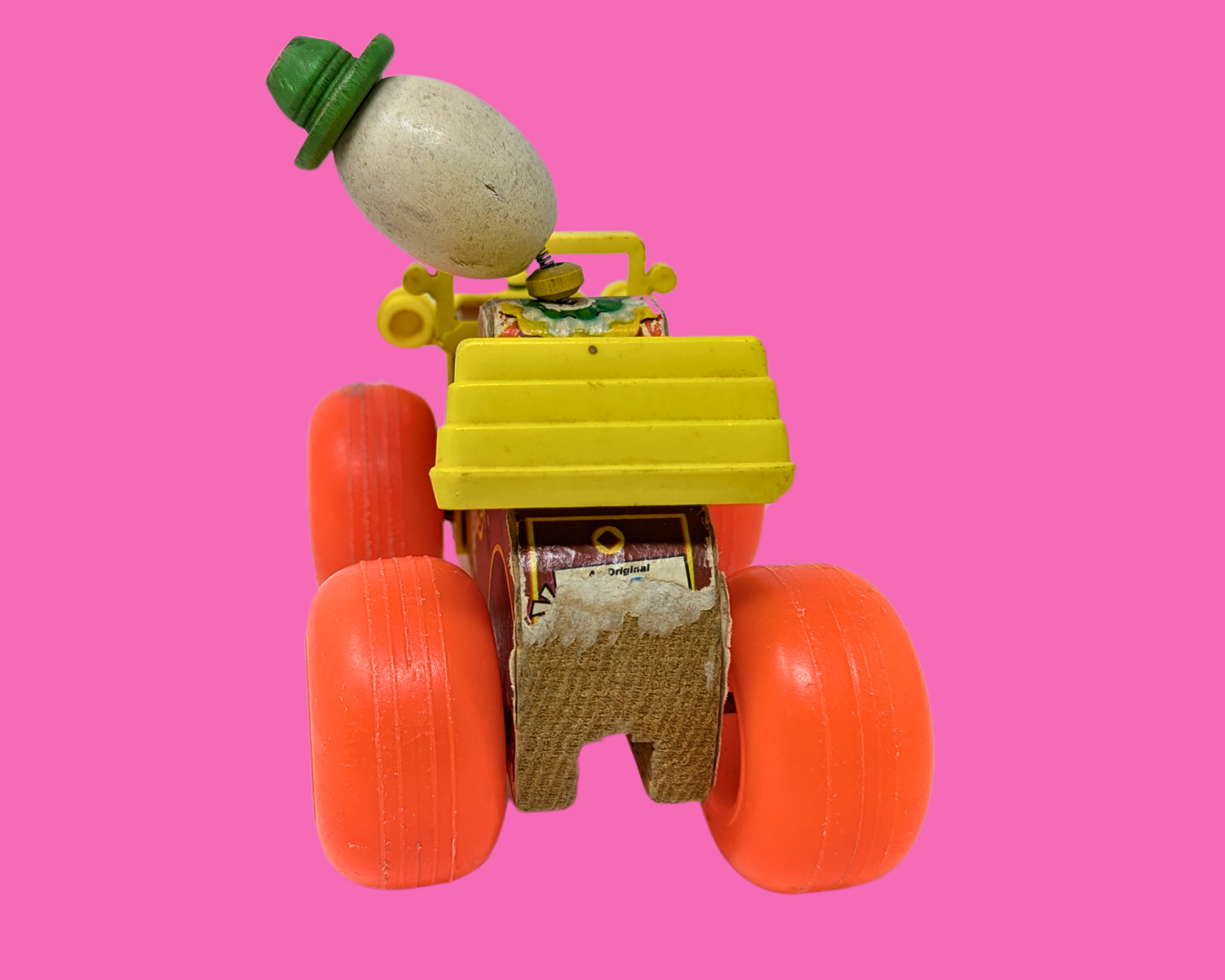 Voiture clown de cirque Fisher Price vintage des années 1960