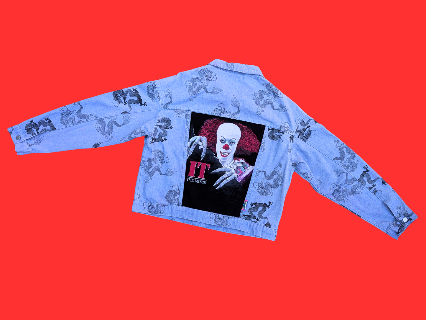 Handmade, Upcycled IT, Pennywise Jacket Size L