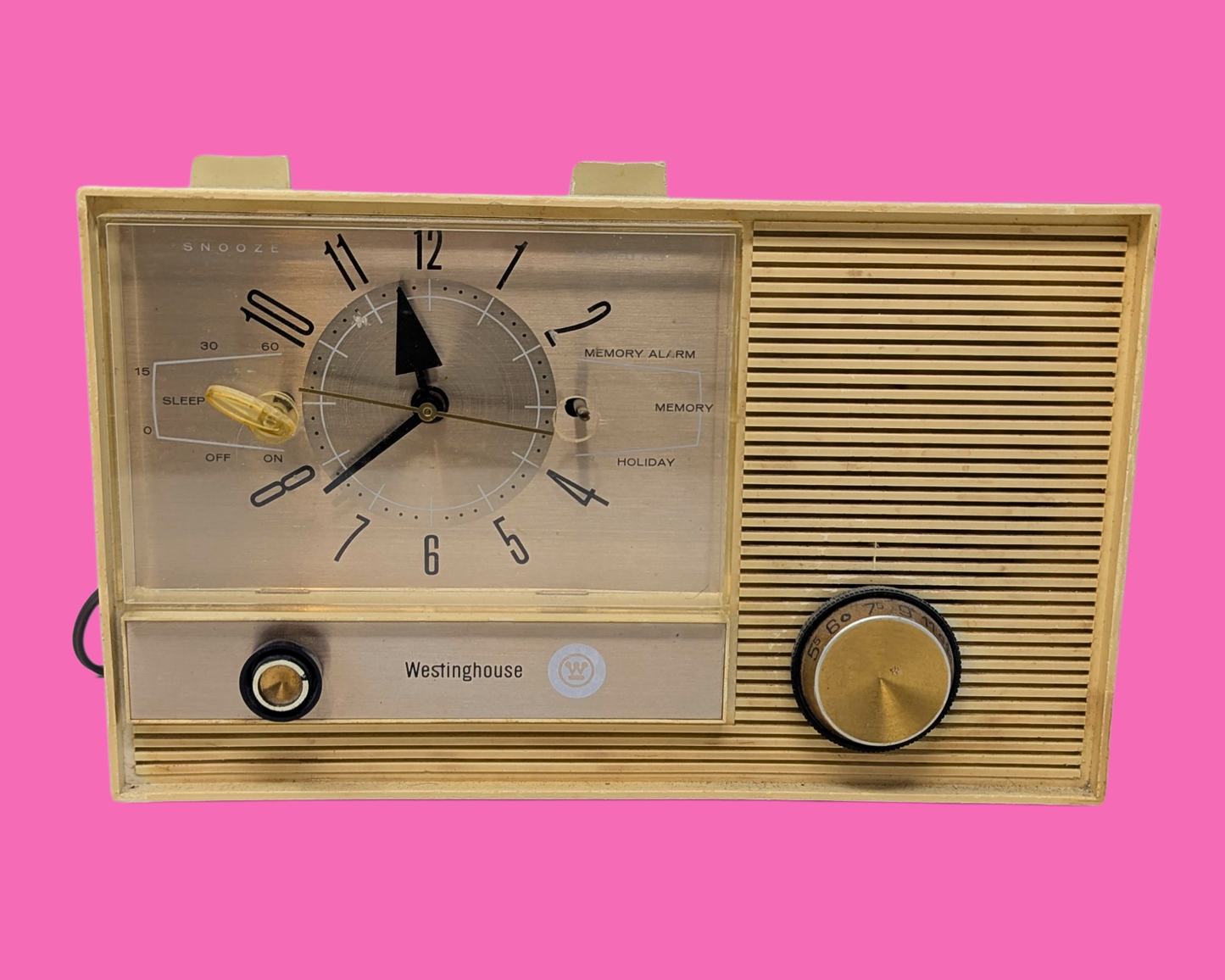 Vintage 1950's Westinghouse Tube Clock AM Radio Model 837 L5