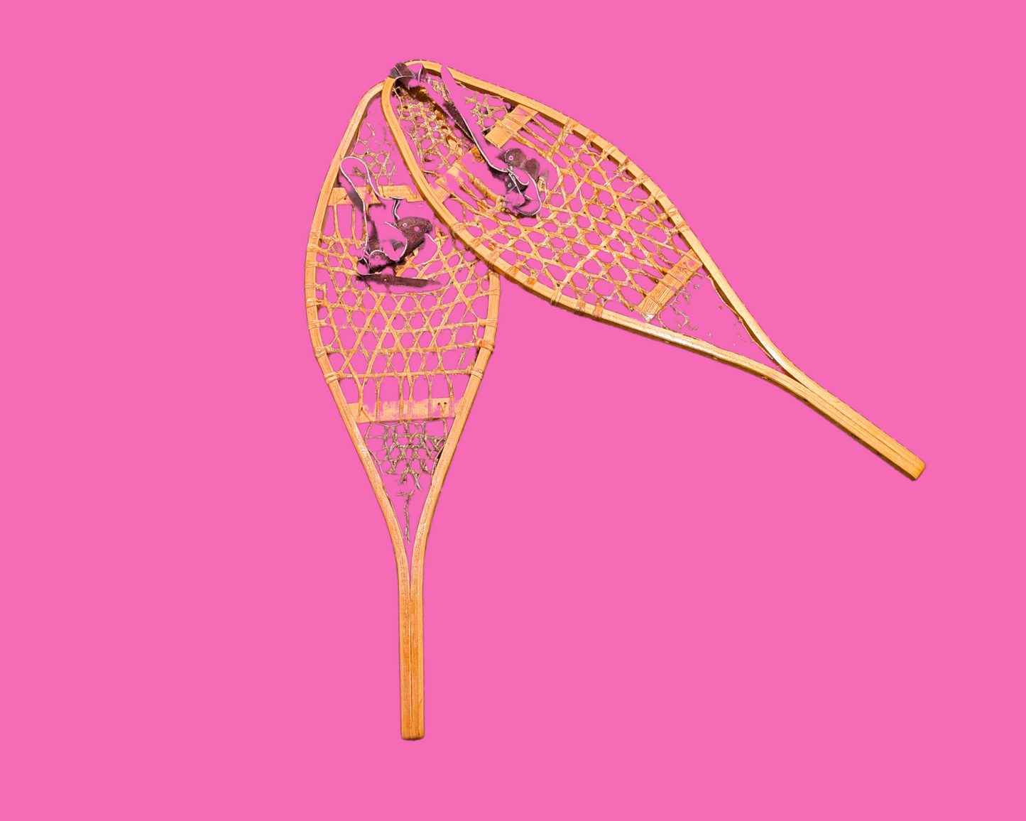 Vintage 1970's Decorative Native American Snowshoes
