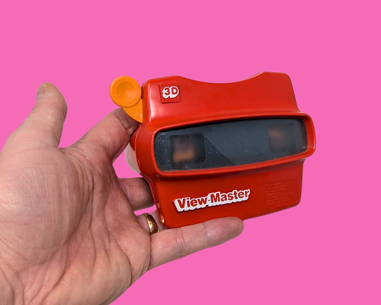 Jouet View-Master rouge vintage des années 1990